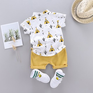 summer Baby Boys clothes Children\'s Cute Clothes Sets T-shirt and Pants 2 piece Clothing sets kids outfits (6)