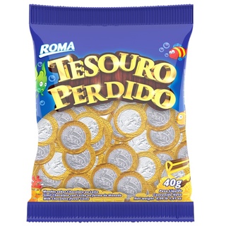 Chocolate em Moedas Tesouro Perdido Blister 40gr - Roma
