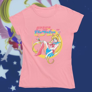 Camiseta Feminina T-shirt Baby Look Anime Sailor Moon Japanese Cute