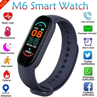 M6 smartwatch 2021 Versão Global Atualizada À Prova D'água pk mi Banda 6 smart watch Liberdade