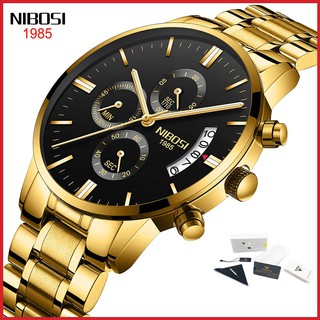 【Original Box】NIBOSI Relogio Masculino Men Watches Luxury Famous Top Brand Men's Fashion Military Quartz Wristwatch