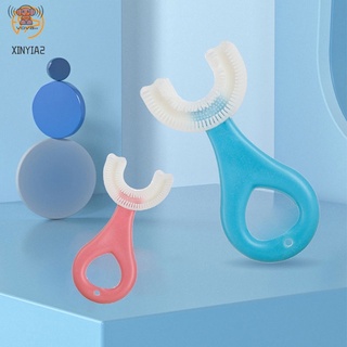 Escova De Dentes Em Formato De U De 360 Graus Para Crianças / U-Shaped Soft Toothbrush para Baby / Children Oral Cleaning Tool De 2-6 - 12 Anos XINYIA2 (6)