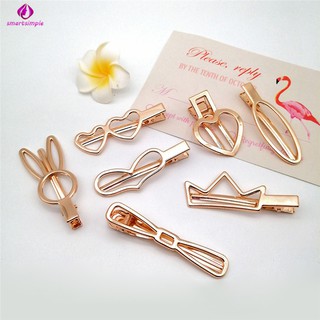 DIY Duck Clip Hollow Out Hair Accessories Jewelry Making Unique Alloy Hair Clip