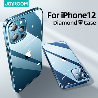 Joyroom caso claro para o iphone 12 11 pro max voltar pc + tpu à prova de choque lente completa proteção capa para iphone 12mini caso transparente