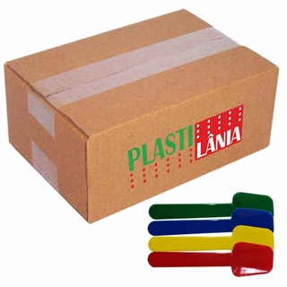 Pazinha de Sorvete Plástica Plastilânia Colorida 1000 Unidades