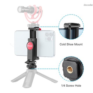 docooler Ulanzi Rotatable Tripod Phone Holder Clamp Clip Mount Adapter with 1/4 Hot Shoe Microphone Mount Cold Shoe 3 (2)