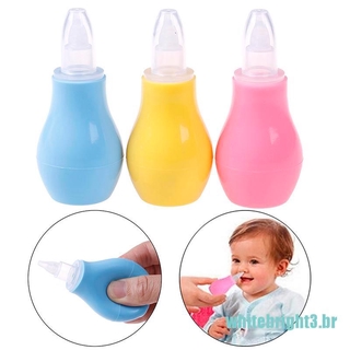 (Baby) 1 Pç Aspirador Nasal De Silicone Infantil Para Bebês Recém-Nascidos