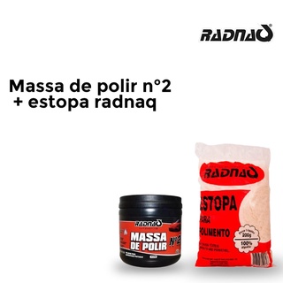 Kit Massa Tira Risco E Da Brilho De Polir N2 Radnac+estopa KN