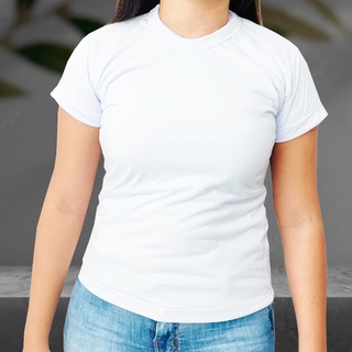 Camiseta Branca Baby Look 100% Poliéster para Sublimação