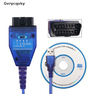 Gvrycqoky VAG KKL 409 USB + Ecu Scan OBD OBD2 diagnostic cable tool VAG KKL 409 BR