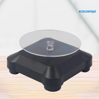 Kikianye Base De Exposição De Plástico 360 Graus Giratória Giratória Elétrica Antiderrapante Sem Fio Para Modelo (1)
