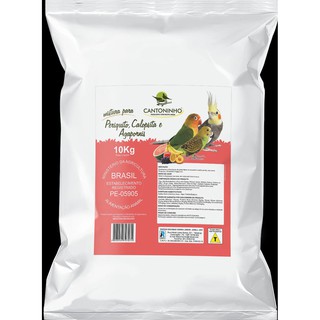 Mistura de Sementes para Calopsita e Agapornis - Cantoninho - 10kg