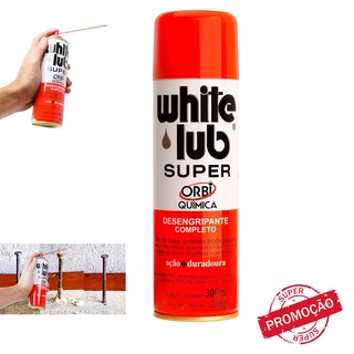 White Lub Desengripante Lubrificante Desengraxante Super 300ML - Orbi Quimica Limpeza Profunda AntiFerrgugem