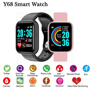 Relogio inteligente D20 Smart watch Brasil bluetooh android iphone ios touch Notificação whats Facebook Fit pro aplicativo Smart Bracelet Bateria Usb Recarregável D20 Smartwach