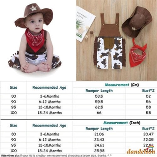 Conjunto Infantil Masculino Macacão Cowboy Borla + Chapéu + Lenço (3)