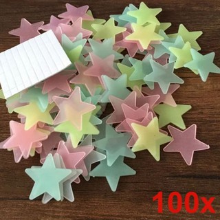 Decalque / Adesivo / decoração kit com 100 estrelas estrelinhas FLUORESCENTES (1)