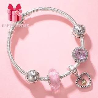 Nova pulseira de diamante de liga / Pulseira estilo Pandora / Presente de casal