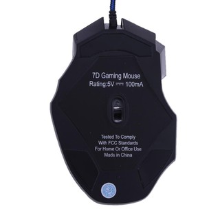Mouse Gamer USB Óptico De LED 5500dpi 7 Botões Para Computador | 5500DPI LED Optical USB Wired Gaming Mouse Alloet 7 Buttons Ga Computer Mice (2)