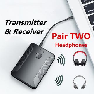 Bluetooth 5.0 Transmissor De Áudio Receptor Par Com Dois Fones De Ouvido 3.5 Milímetros Aux Rca Adaptador Sem Fio Para Tv Pc Altofalante Do Carro