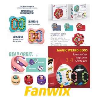 Brinquedo Feijão Magico giratório/ Cubo De Velocidade Anti stress/Fidget Spinner, Fanwix