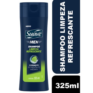 Shampoo Suave Men Limpeza refrescante 325ml