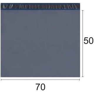 Envelope Plástico Cinza Segurança 70 X 50 70x50 500 Und