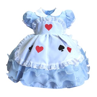 vestido Infantil Alice bebê no pais das maravilhas 1 a 3 anos luxo