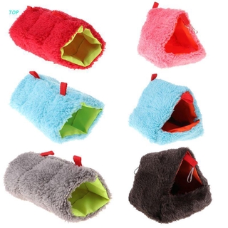 TOP Hamster Nest Sleeping Bed Hanging Cage Fleece Waterproof Warm Winter Hammock Swing Toys Multi-functional For Small Pets Squirrel Chinchilla Rabbit Guinea Pig Products hamster nest grass hamster nest house hamster nest material hamster nest boxhamster (1)