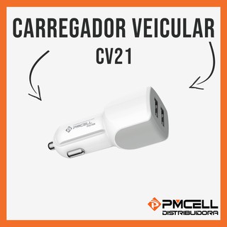 Carregador Veicular 2.4A PMCELL - CV21 / CV 21