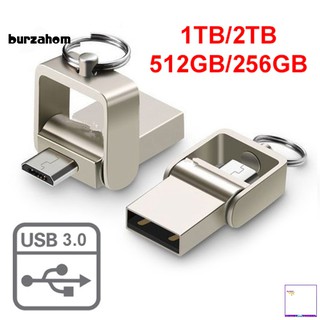 【 Bur】 Giratória 1 / 2 Tb 256 / 512G Micro Usb 3.0 Memória Flash Drive Vara Polegar U Disco Otg