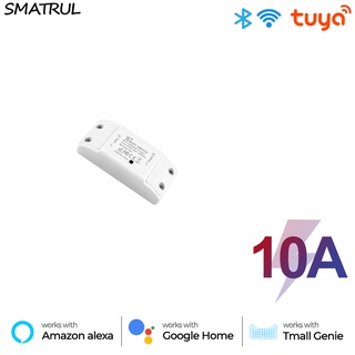 SMATRUL Tuya Switch Smart Life APP WiFi Voice Relay Controller Timer Module Google Home Amazon Alexa Rokid 110V 220V 10A