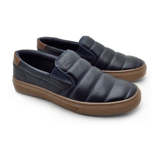 Slip On Yate Masculino Connect Em Couro - Royal
