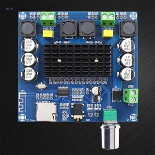 MYFU XH-A105 Placa De Amplificador Digital Sem Fio Bluetooth 5.0 Com Suporte Para Cartão TF AUX TDA7498