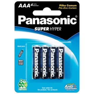 Pilha Panasonic Comum AAA Com 4 R03UAL/4B400
