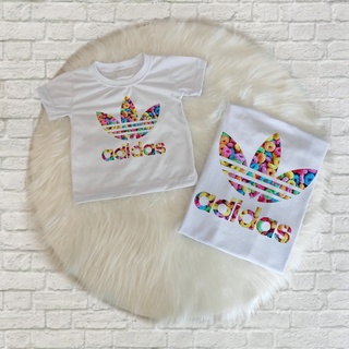 Blusa T-shirt Feminina Camiseta Mãe e Filha Adidas Froot Loops VALOR UNITÁRIO