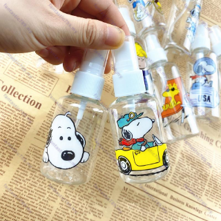Fantástico789 1 Pc 50 Ml/100 Snoopy Dos Desenhos Animados Transparente Garrafa De Spray Vazio Plástico Mini Recipiente Recarregáveis Garrafas De Cosméticos Recipientes (7)