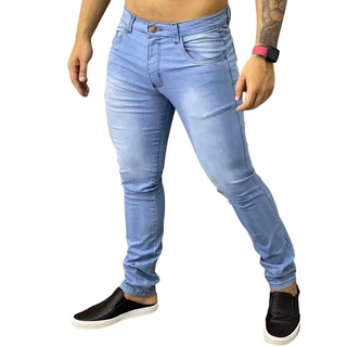 Calça Masculina Jeans Com Lycra
