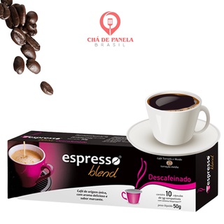 Capsulas de cafe Espresso Blend Descafeinado com 10 unidades compativel Nespresso