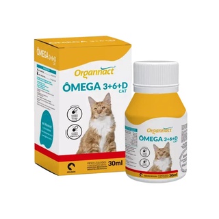 Omega 3 6 D Cat 30ml Organnact Suplemento Oleo de Peixe Gatos
