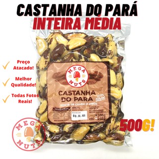 Castanha do Pará Média 500g Premium Embalagem A Vácuo - Castanha do Brasil Sem Casca! (1)