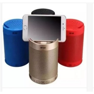 caixa de som bluetooth mp3 fm usb com suporte celular Q3