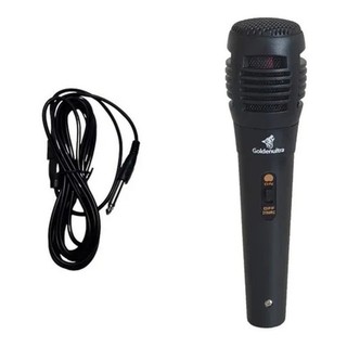 Microfone Com Fio Entrada P10 Barato Karaoke Cantar Promoção