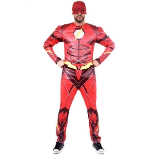 Fantasia The Flash Adulto – Liga da Justiça Festa Carnaval Halloween
