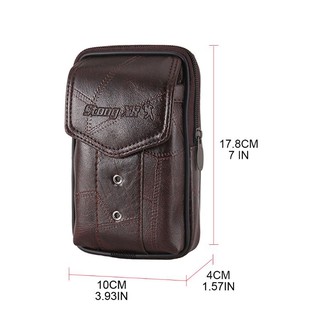 Vintage Leather Waist Bag Belt Loop Holster Carry Phone Pouch Wallet Case (2)