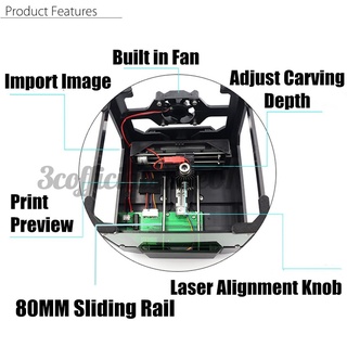 Insma Máquina De Impressora De Mesa Gravador Laser Usb 3000mw impressora laser Máquina de gravação a laser (6)