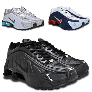 Tênis Masculino Nike Shox R4 4 Molas / Tenis Refletivo / Qualidade Premium / shox nz r4 / tenis de quatro molas