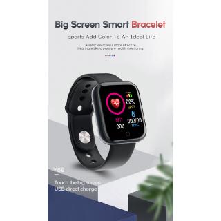 Smartwatch Y68/D20 com Aviso de Mensagem / Monitor de Exercícios / Monitor de Frequência Cardíaca (7)