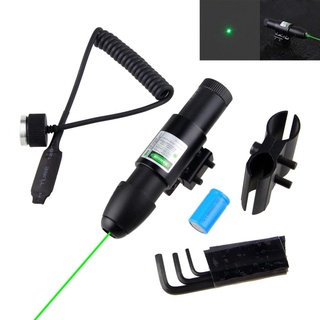 Mira laser Trilho 11/20mm verde + Bateria Recarregável