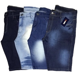 Kit 5 Bermuda Jeans Masculina Slim Fit Diversas Marcas (2)