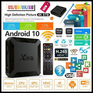 TV Box X96Q Allwinner H313 Andoid Wifi 4K Quad Core Media Player 2+16gb/4+64gb (3)
